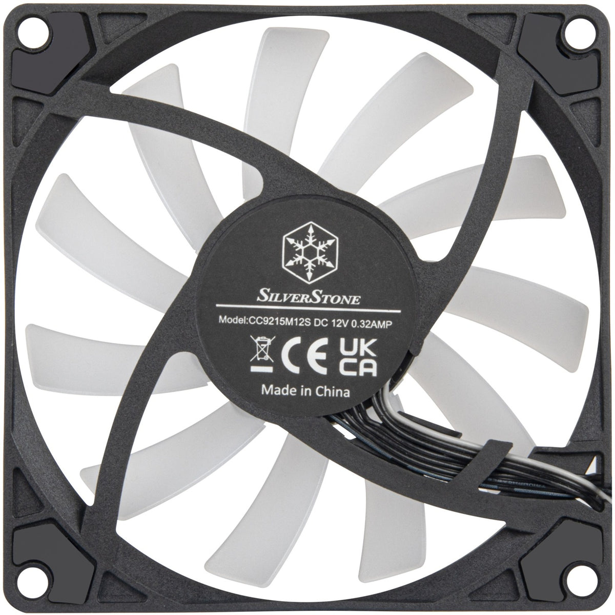 Silverstone Air Slimmer 90 ArGB Gehäuselüfter (schwarz, 92 x 92 x 15 mm, PWM)