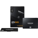 Samsung mz-77e250b 870 evo SSD, 250b, 2,5, SATA-3 6 Gbit/s, 3D V-NAND, 512 MB DDR4, 560 550 MB s