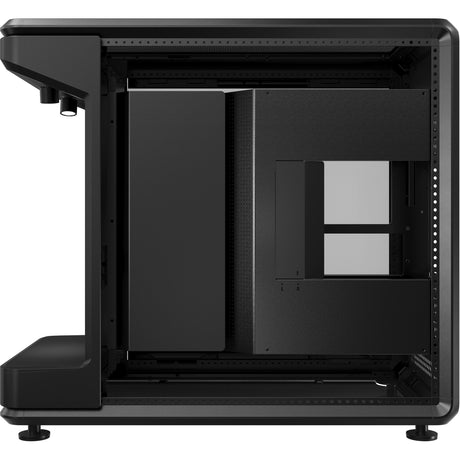 Cooler Master Masterframe 360 Stage LCD Midi-Tower-Gehäuse (schwarz | 2x USB-A | 1x USB-C | gehärtetes Glas)