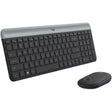 Logitech mk470 schlankes kabelloses Desktop-Set (schwarz, US-internationales Layout (QWERTZ), Scherenschalter, 100 %, 1000 dpi)