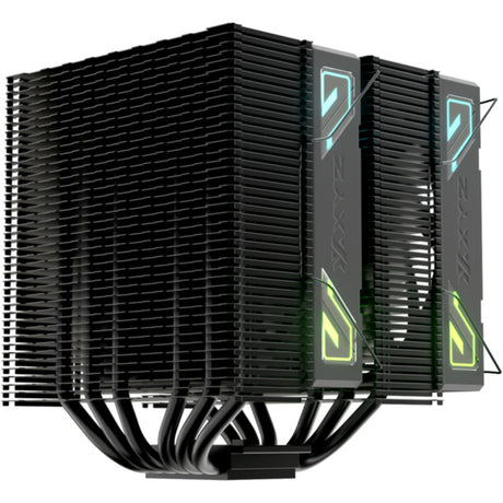 Xyz PC Gear Thermax 6 Duo RGB CPU-Kühler (Schwarz, ARGB, PWM)