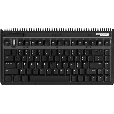 Iqunix OG80 Dark Side kabellose mechanische Tastatur (Schwarz, US-Layout (QWERTY), Cherry MX Brown, 80 % (TKL), RGB-LEDs, Hot-Swap-fähig, PBT, 2,4 GHz | Bluetooth 5.1 | USB-C)