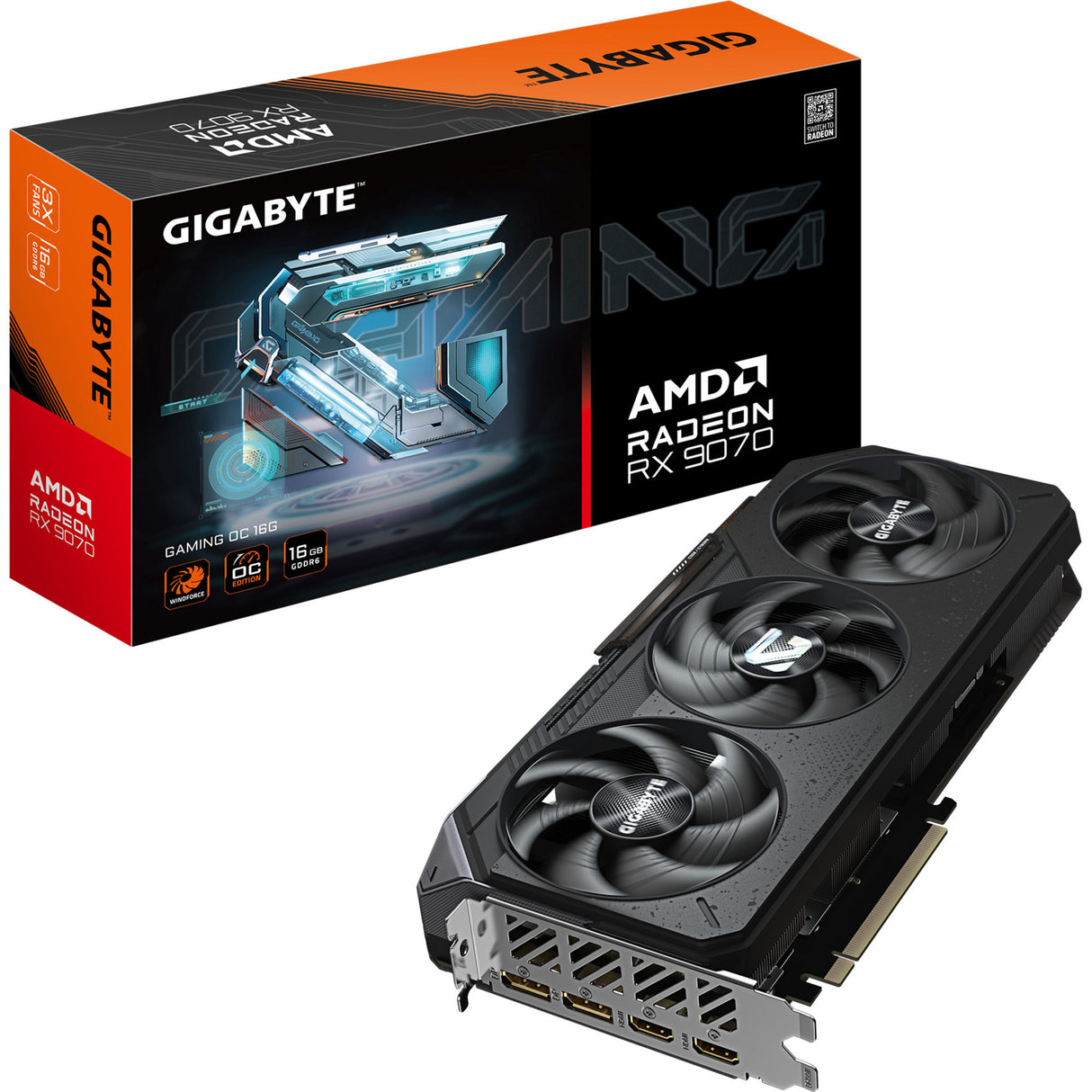 Gigabyte GV-R9070 Gaming OC-16GD, Radeon™ RX 9070 Gaming OC