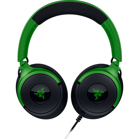 Razer kraken v4 x - minecraft edition over-ear gaming headset (zwart groen, pc, playstation 5, nintendo switch)