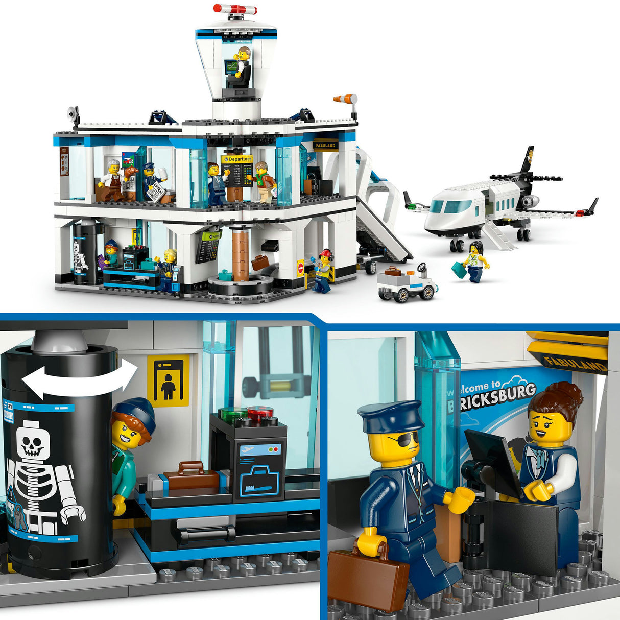 Lego My City 60502 Flughafen mit Flugzeug