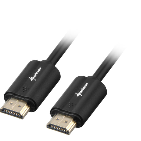 Sharkoon HDMI 2.0 Kabel (schwarz, 1 Meter, 4k)