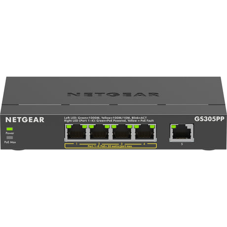 Netgear 5-Port-Gigabit-Ethernet-PoE+-Unmanaged-Switch (GS3