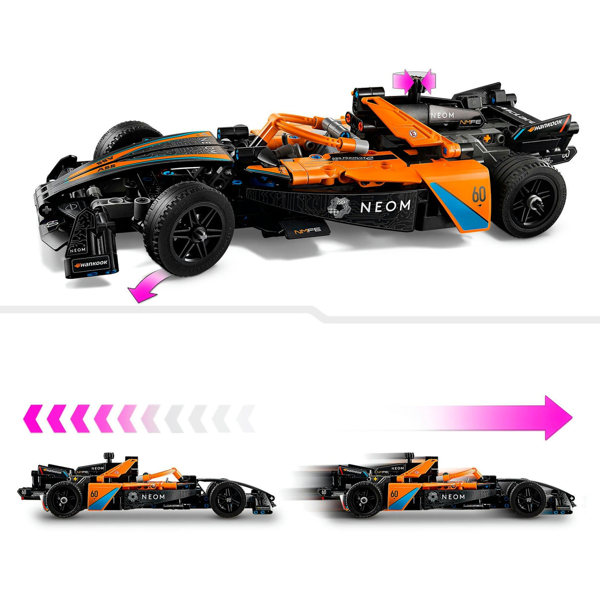 LEGO Technic 42169 Neom McLaren Formel E Rennwagen