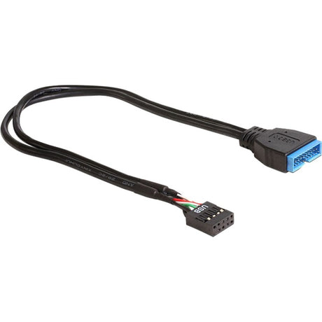 Delock USB 2.0 > 3.0 Header-Adapter (schwarz, 0,3 Meter)