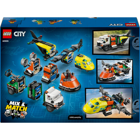Lego City tolle Fahrzeuge 60505 Flugzeug, Servicefahrzeug und Hovercraft-Remix