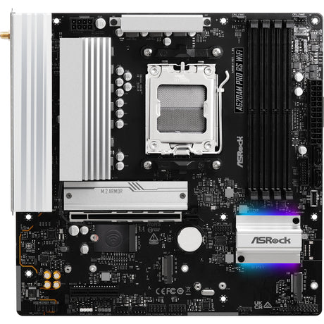 Asrock A620AM Pro RS WiFi Sockel AM5 Mainboard (RAID, 2,5 GB-LAN, WLAN, BT, Sound, µATX)