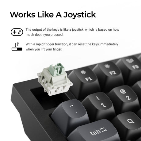 Keychron Q3 HE 8K Magnetschalter-Tastatur (weiß, US-Layout (QWERTZ), ultraschnelles Lime, 80 % (TKL), RGB, Hot-Swap, 8K)