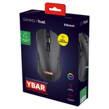 Trust GXT 931 YBar kabellose Gaming-Maus (schwarz, 200–7.200 dpi, 2,4 GHz Bluetooth USB)