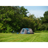Coleman vespucci 6 tent - 6 persoons tunneltent – uv guard spf50 zonbescherming – ventilatie – geïntegreerd grondzeil - grijs blauw