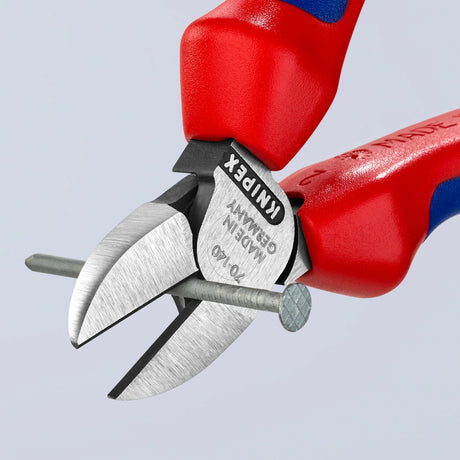 Knipex Seitenschneider 70 02 140 Schneidzange (rot blau)
