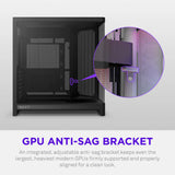 Nzxt h6 midi tower behuizing (zwart | 2x usb-a | 1x usb-c | tempered glass)