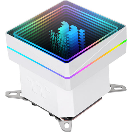 Thermaltake TH240-S V3 ARGB Sync AIO Flüssigkeitskühler – Snow Edition Wasserkühlung (weiß)