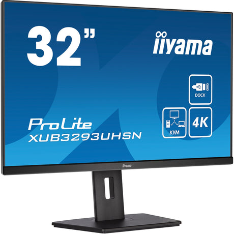 Iiyama Prolite xub3293uhsn-b5 31,5 4k UHD Monitor (schwarz, HDMI, Display Port, 2x USB-A, USB-C, RJ-45)