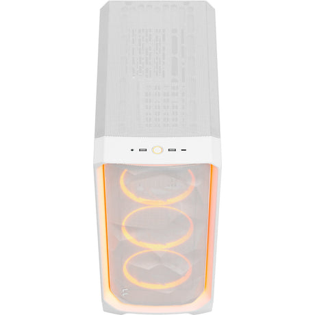 Fractal Design Meshify 3 Ambience Pro RGB Midi-Tower-Gehäuse (weiß | 2x USB-A | 1x USB-C | RGB | gehärtetes Glas)