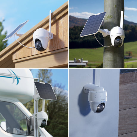 Reolink G440 + Solarpanel 2 Sicherheitskamera (weiß, 4k, 8mp, 4G LTE, inkl. Solarpanel 2 + 64GB Micro-SD-Karte)