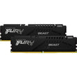 Kingston Fury Beast 16 GB DDR5-5600 (2x 8 GB) RAM (schwarz, kf556c36bbek2-16, Expo)