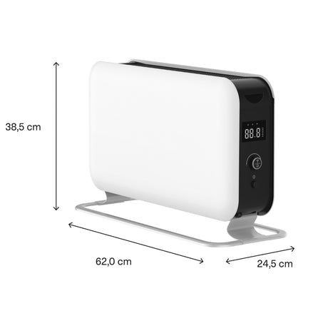 Mill WLAN-Konvektorheizung CO1500maxwifi3 (weiß schwarz, 1500 Watt, WLAN + App-Steuerung)