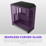 Nzxt h6 rgb+ midi tower behuizing (zwart | 2x usb-a | 1x usb-c | rgb | tempered glass)