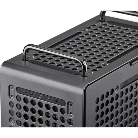 Cooler Master Qube 540 Stardust Iron Midi-Tower-Gehäuse (schwarz | 2x USB-A | 1x USB-C | gehärtetes Glas)