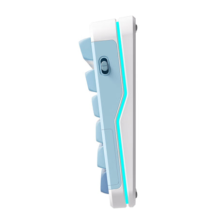 Mchose x75 v2 Blue Whale Sea benutzerdefinierte mechanische RGB-Tastatur (weiß, US-Layout (QWERTY), SWK Whale Sea, 75 %, RGB, Hot Swap, Double-Shot PBT, kabellos | Bluetooth | USB-C)