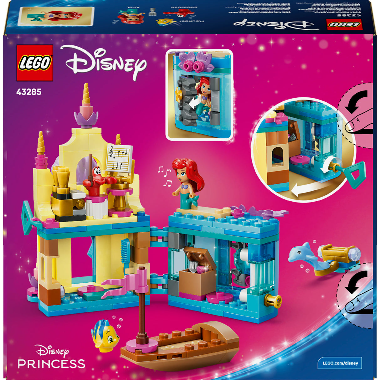 Lego Disney Princess 43285 Arielles magischer Minipalast | 2 Stk