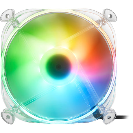 Sharkoon Shark Disc PWM RGB Gehäuselüfter (transparent, 120 x 120 x 25 mm)