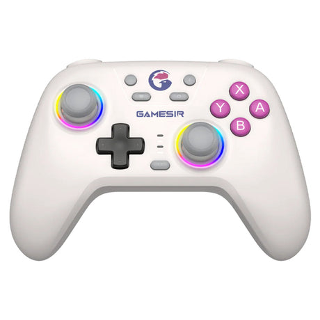 Gamesir Nova HD Rumble NS Controller (Weiß, PC, Steam, Android, iOS, Switch, Bluetooth 2,4 GHz USB)
