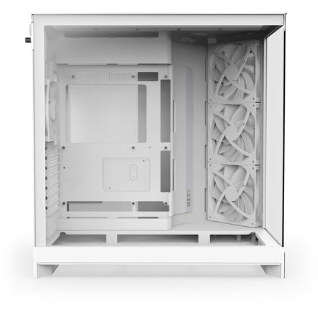 Nzxt h9 flow Midi-Tower-Gehäuse (weiß (matt) | 2x USB-A | 1x USB-C | gehärtetes Glas)