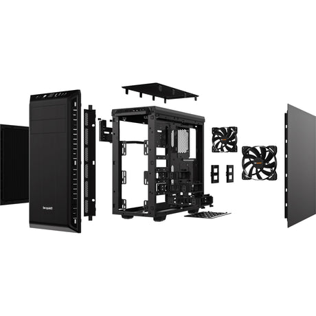 Ruhig sein! Pure Base 600 Midi-Tower-Gehäuse (schwarz | 2x USB-A)