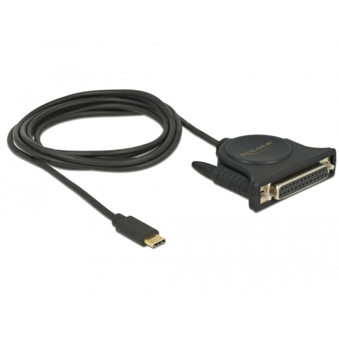 Delock USB-C 2.0 Männlich> 1 x Parallel DB25 Frauen