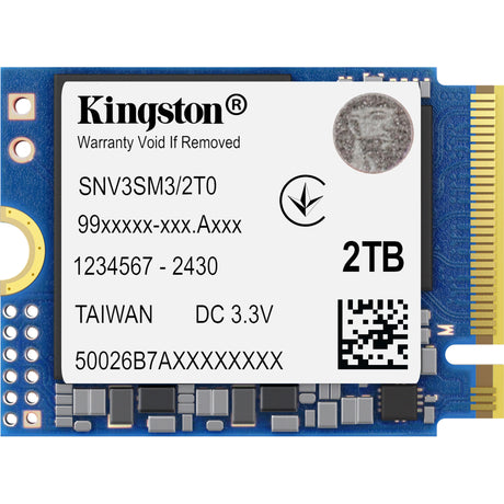 Kingston NV3 2 TB SSD (PCIE 4.0 x4, NVME, M.2 2230)