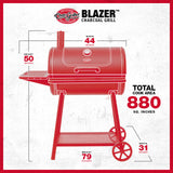 Char-griller blaxer houtskoolbarbecue (zwart)