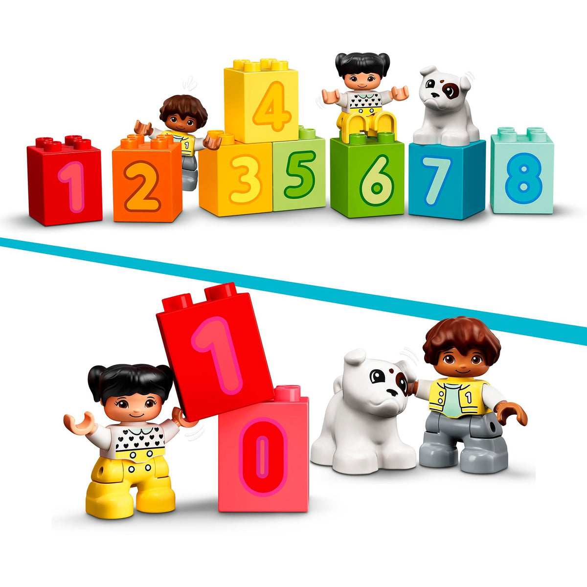 Lego Duplo – Zahlenzug – Zählen lernen, Konstruktionsspielzeug (10954)