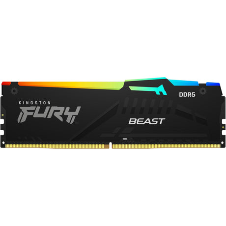 Kingston Fury 32 GB DDR5-6000 RAM (schwarz, KF560C36bbe2a-32, Beast RGB, XMP 3.0, Expo)