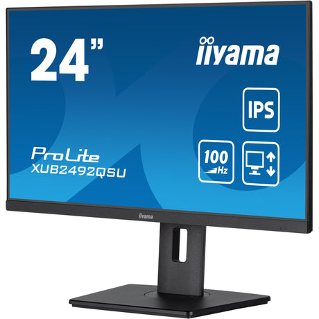 Iiyama prolite xub2492qsu-b1 23,8 Monitor (schwarz (matt), HDMI, Display Port, 3x USB-A, USB-C)