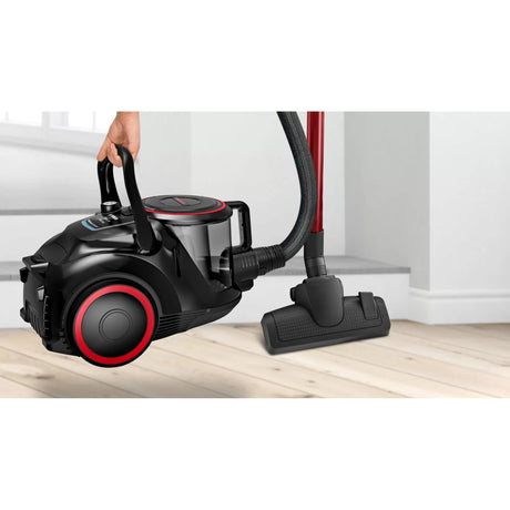Bosch Serie 6 beutelloser Staubsauger bgs41pow1 (schwarz rot)