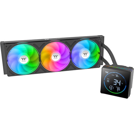 Thermaltake TH360-S V3 ARGB Sync AIO Flüssigkeitskühler Wasserkühlung (Schwarz)