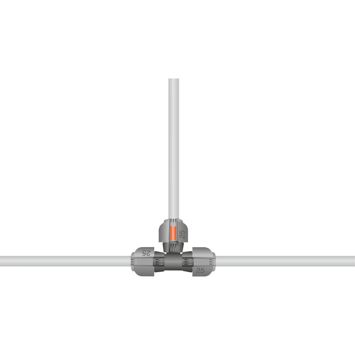 Gardena T-Stück 25 mm – Teil der Sprinkleranlage