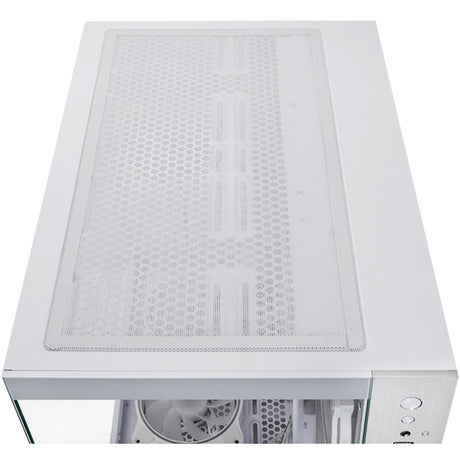 Chieftec Visio Midi Tower Gehäuse (weiß | 2x USB-A | 1x USB-C | RGB | gehärtetes Glas)