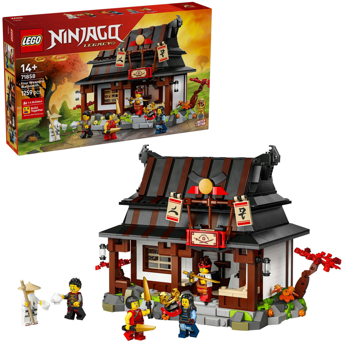 Lego® Ninjago® 15. Jubiläum: Schmiede der vier Waffen – 71858