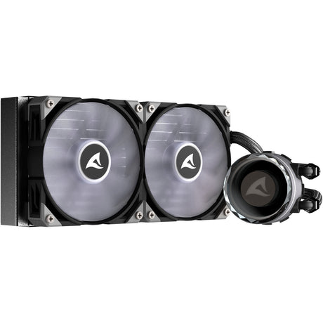 Sharkoon S80 RGB-Wasserkühlung (schwarz, 4-Pin-PWM-Lüfteranschluss)