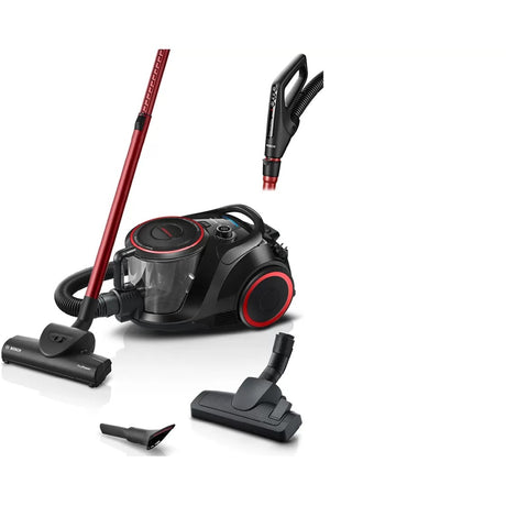 Bosch Serie 6 beutelloser Staubsauger bgs41pow1 (schwarz rot)