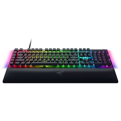 Razer Blackwidow V4, Gaming-Tastatur (Schwarz, US-Layout, Gelb, RGB-LEDs, Doubleshot-ABS)