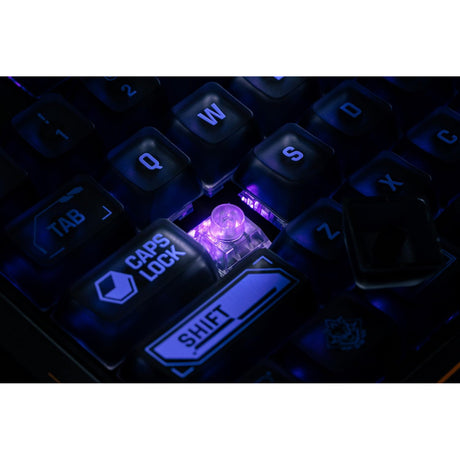 8bitdo Retro 87 mechanische Tastatur – Mecha Break (schwarz, US-Layout (QWERTY), Kailh Box Jellyfish Pro Glaze, 80 % (TKL), ABS-Tastenkappen, Hot-Swap, Bluetooth LE 5.0, kabellos 2,4 GHz, USB)