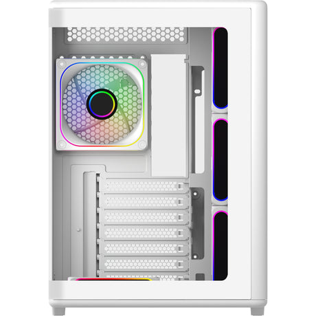 Cooler Master Elite 600 Midi Tower Gehäuse (weiß | 2x USB-A | 1x USB-C | gehärtetes Glas)